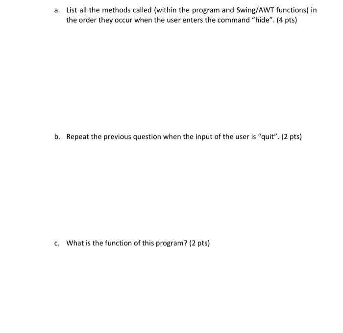 Solved 6. Consider the following program and answer the | Chegg.com