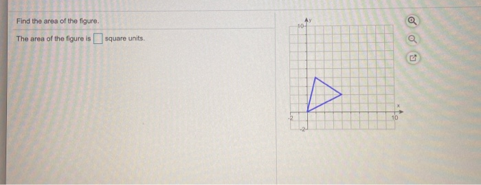 Solved Find the area of the figure. Ау 10- The area of the | Chegg.com