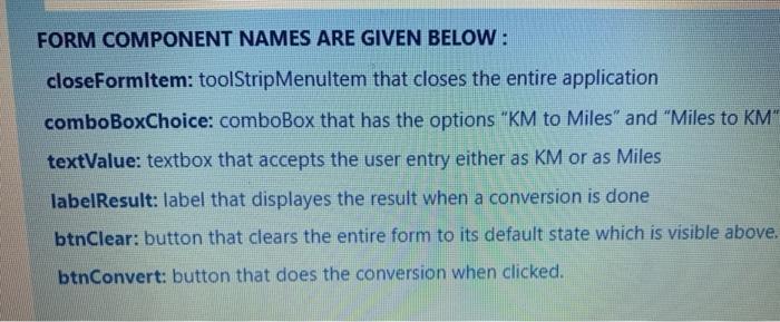 Solved Create the following application in Visual Studio and | Chegg.com