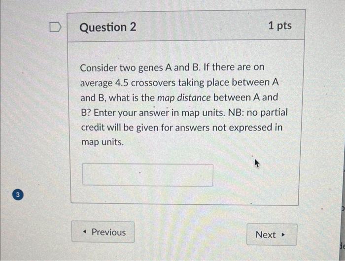 Solved Consider Two Genes A And B. If There Are On Average | Chegg.com