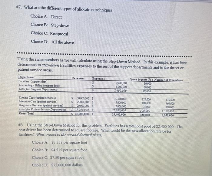 Solved Use the following information to answer the following | Chegg.com