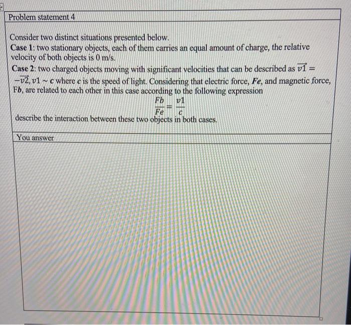 Solved Problem statement 4 Consider two distinct situations | Chegg.com