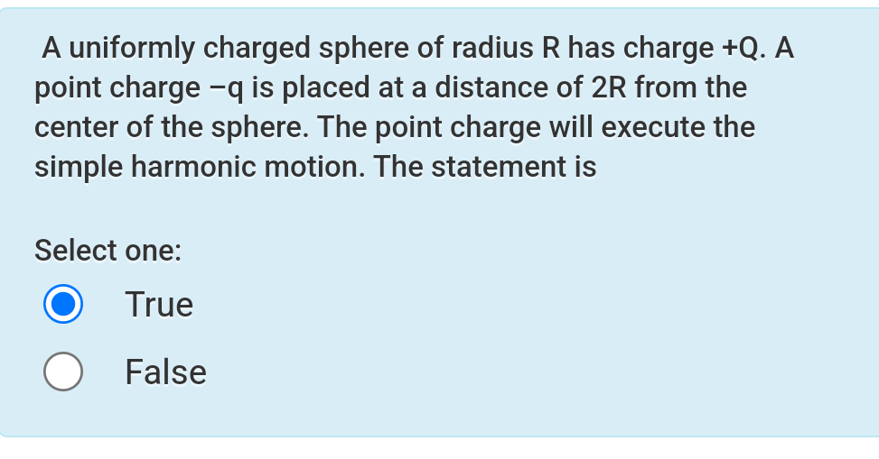Solved A uniformly charged sphere of radius R ﻿has charge | Chegg.com