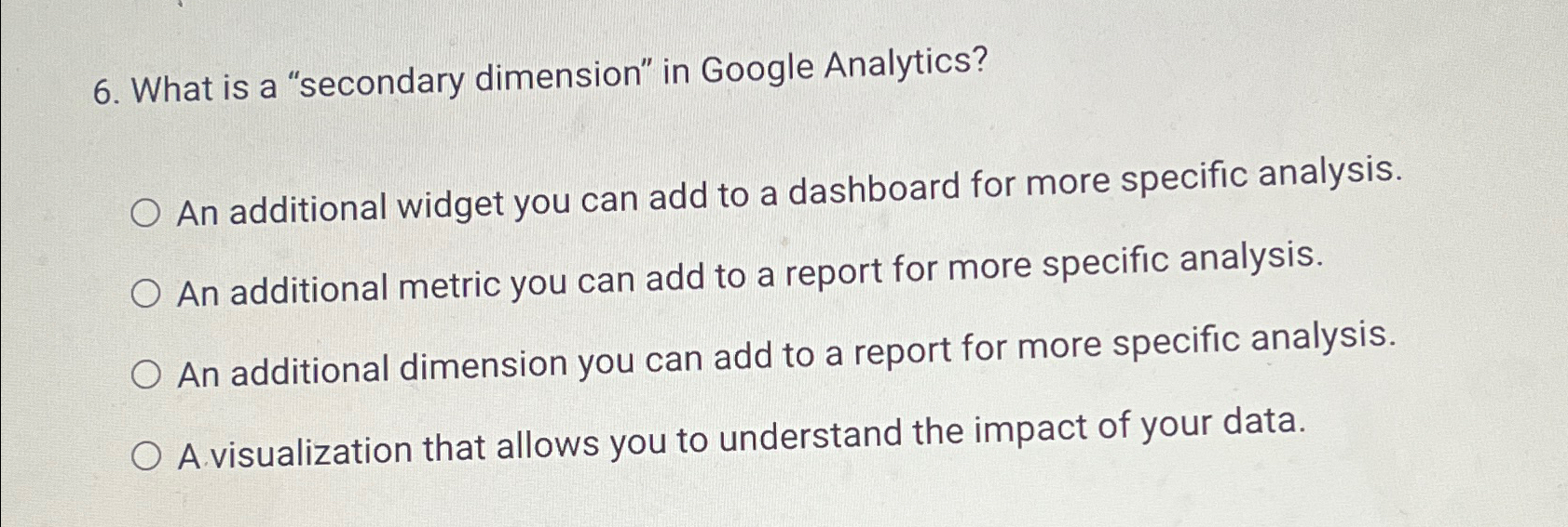 Secondary Dimension in Google Analytics