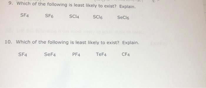 Which Of The Following Is Least Likely To Exist