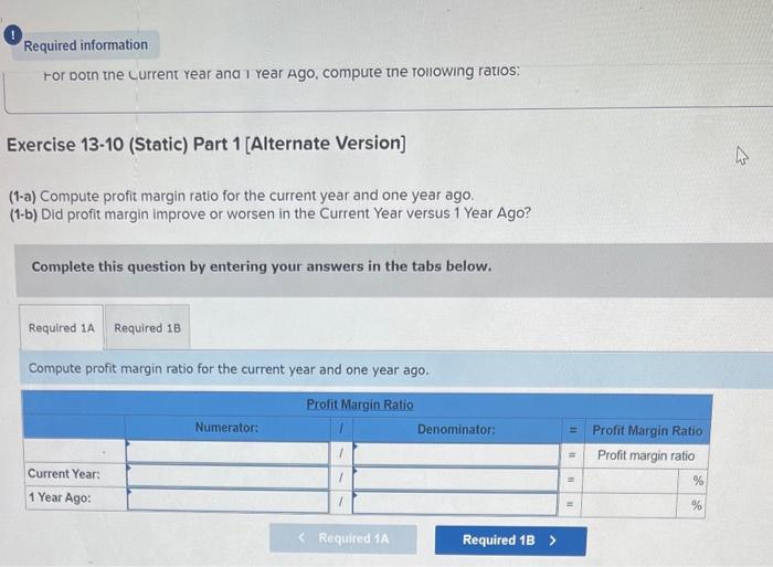 Solved Required information Exercise 13-10 (Static) | Chegg.com