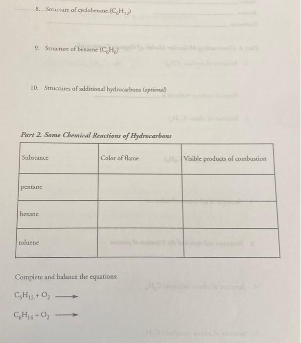 Solved Part 1. Constructing Molecular Models of Organic