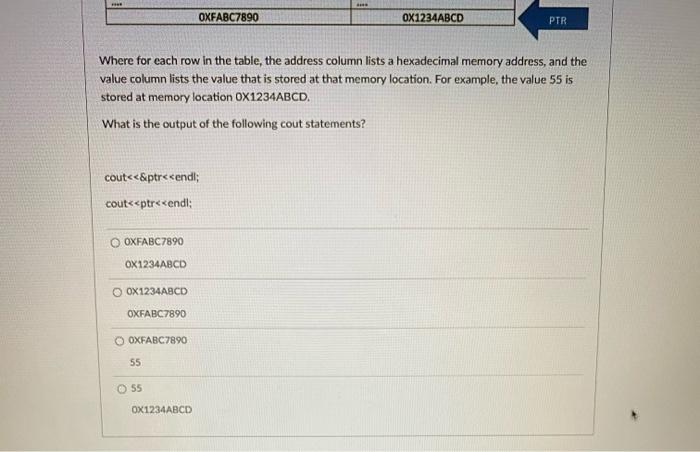 Solved D Question 1 0.5 pts 1. The & operator is used to | Chegg.com