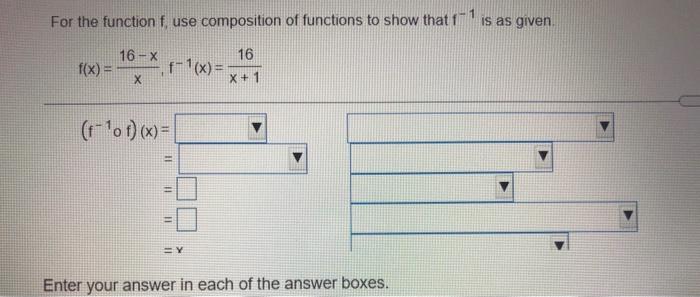 Solved For the function f, use composition of functions to | Chegg.com