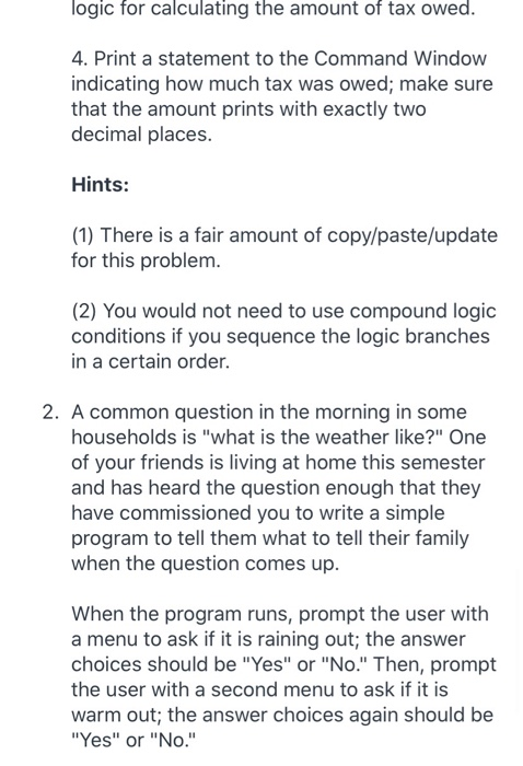 Solved Instructions: Complete Problem 1 and Problem 2 below. | Chegg.com