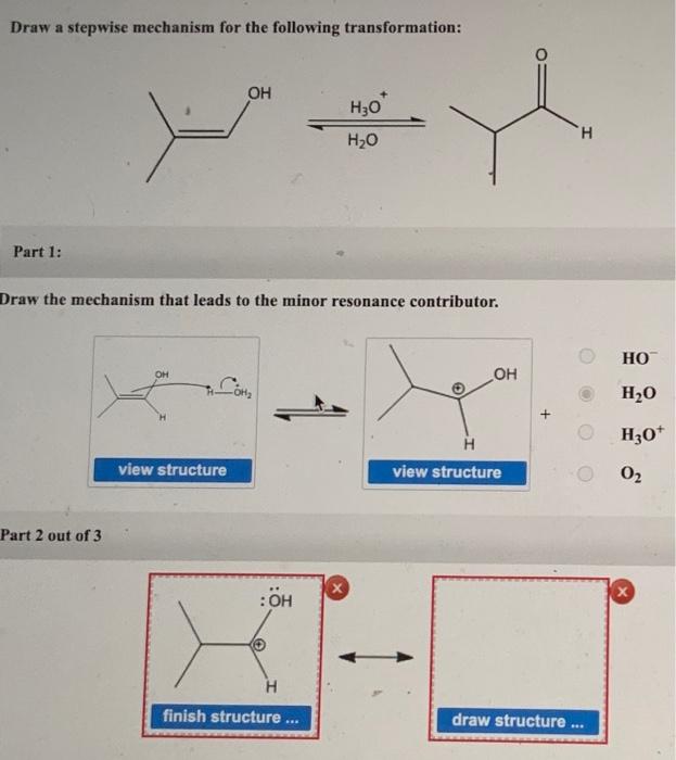 Draw a stepwise mechanism for the following | Chegg.com