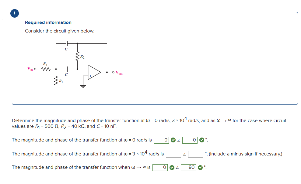 Solved .Required informationConsider the circuit given | Chegg.com