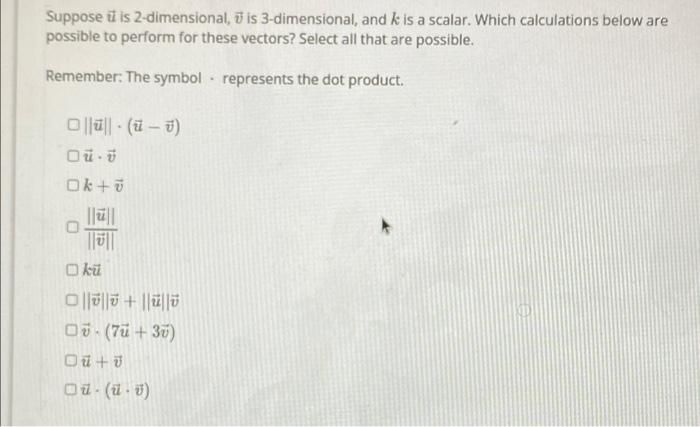 Solved Suppose It Is 2-dimensional, Is 3-dimensional, And K | Chegg.com