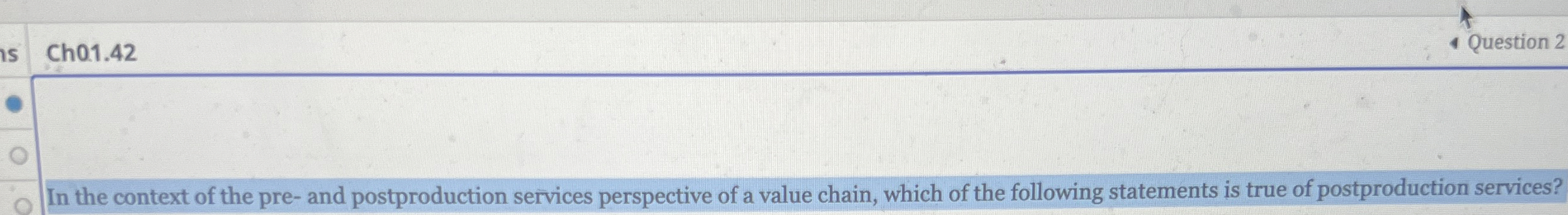 Solved Ch01.42Question 2In the context of the pre- ﻿and | Chegg.com