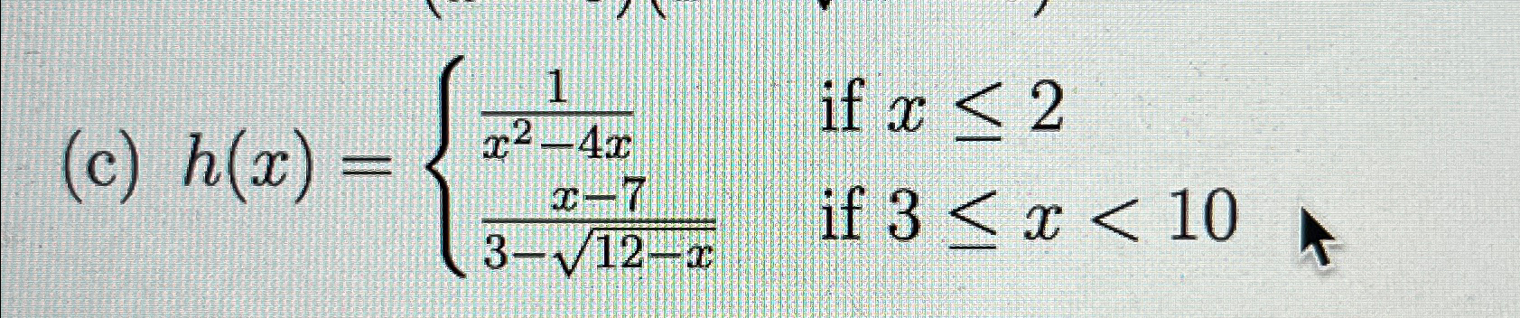 Solved how do i find the domain of this function? | Chegg.com