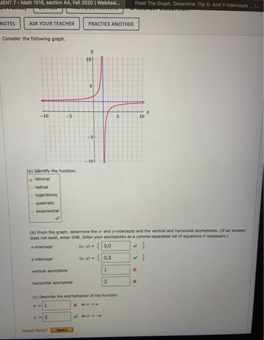Solved onsider the following graph. у 6 4 21 X -6 -2 2 6 -26 | Chegg.com