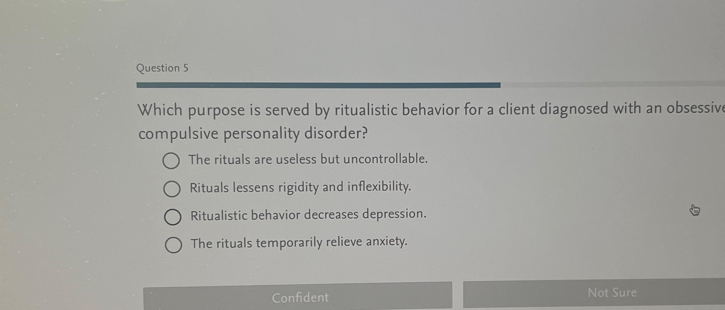 Solved Question 5Which purpose is served by ritualistic | Chegg.com