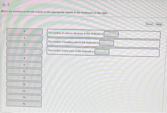 Solved Match the numbers in the left column to the | Chegg.com