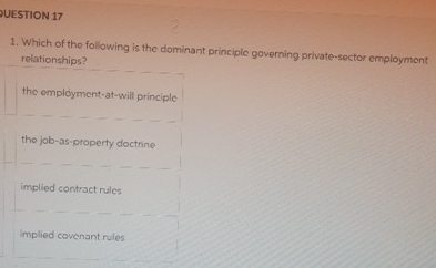 Solved UESTION 17Which of the following is the dominant | Chegg.com