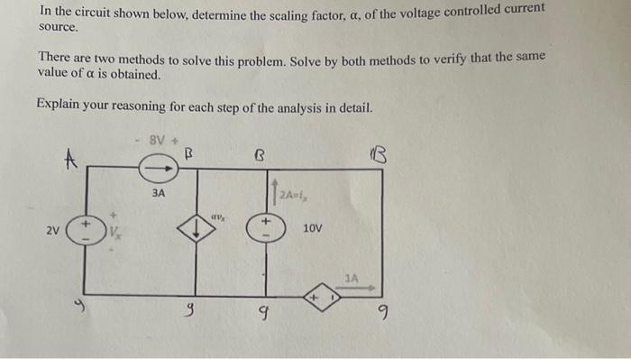 Solved In The Circuit Shown Below, Determine The Scaling | Chegg.com