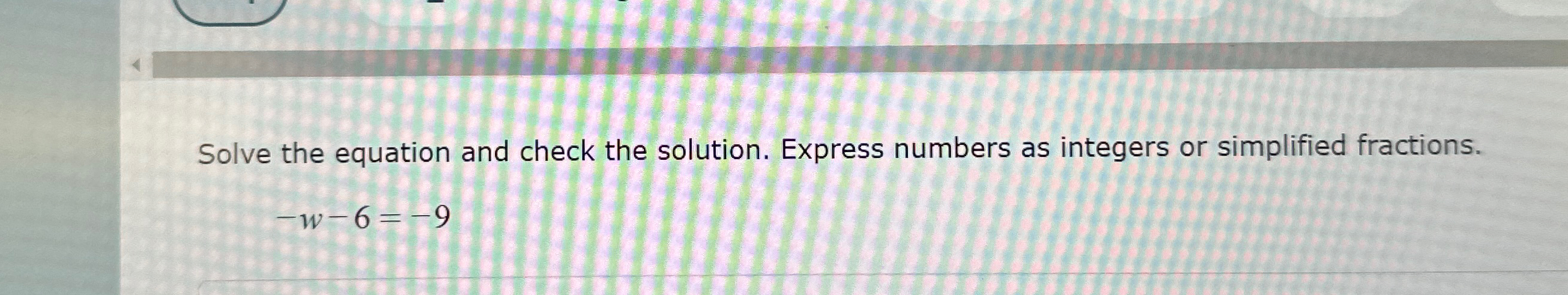 Solved Solve the equation and check the solution. Express | Chegg.com
