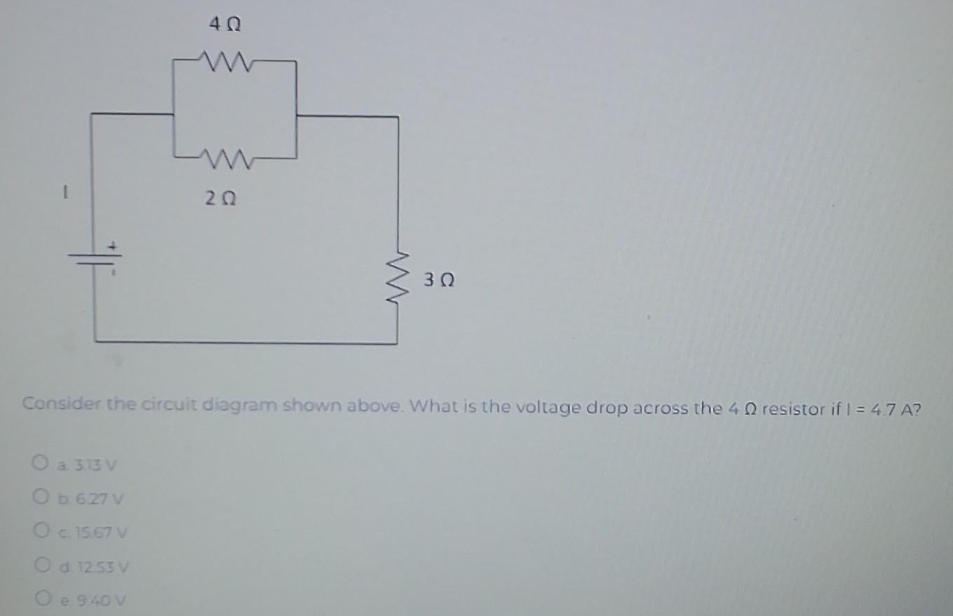 Solved 4 Ω www 2Q 3 Ω Consider the circuit diagram shown | Chegg.com