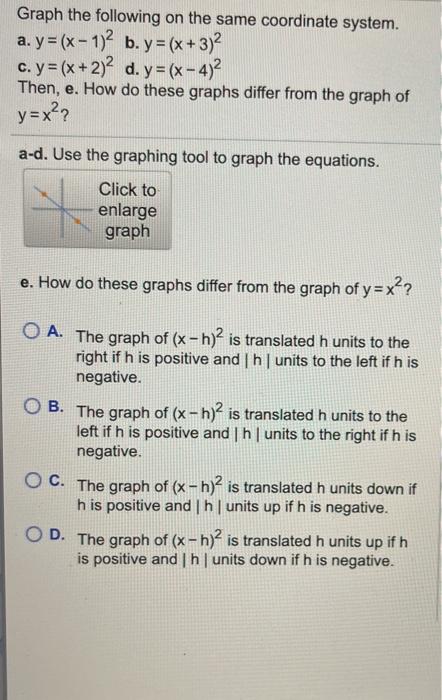 Solved Graph the following on the same coordinate system. | Chegg.com