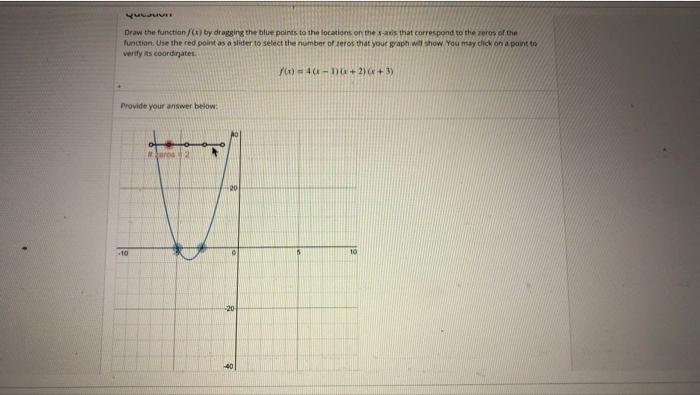 Solved Draw the function() by dragging the blue points to | Chegg.com