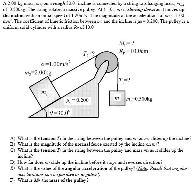 Solved How Can I find the thensions in T1 & T2, normal force | Chegg.com