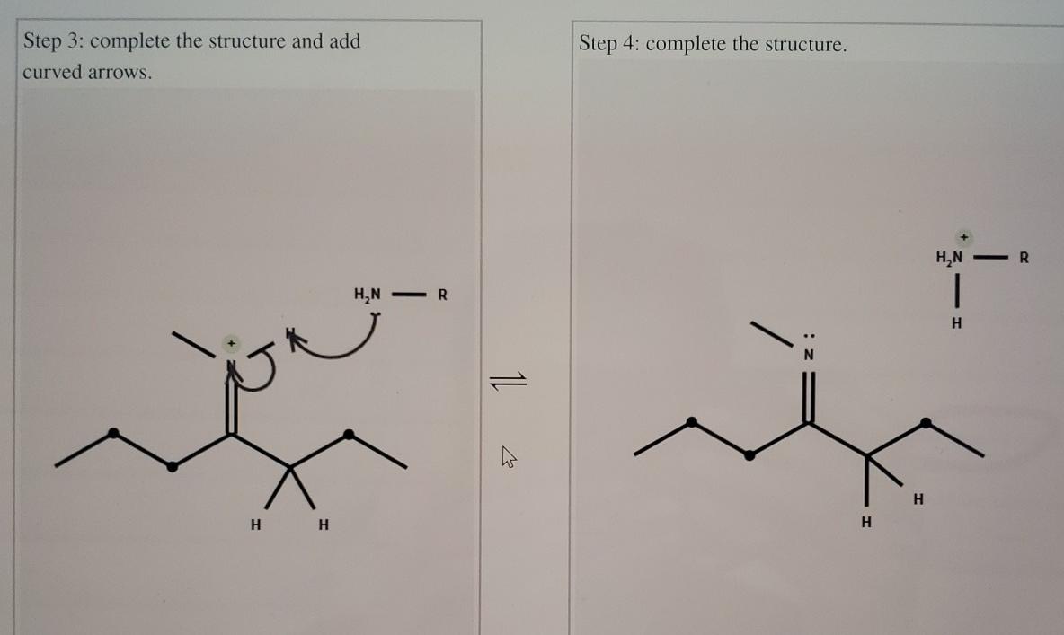 Solved Complete the mechanism of the given enamine to imine | Chegg.com