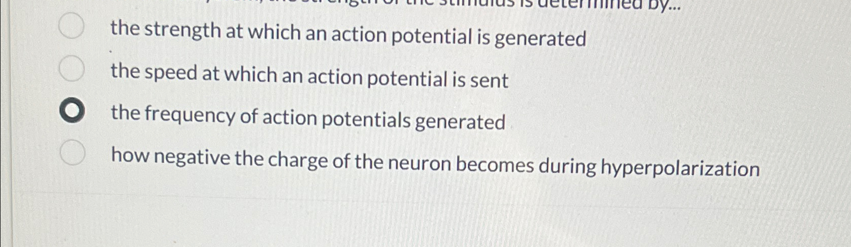 frequency of an action potential refers to