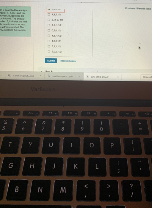 Solved ② 1 of 10 C Constants 1 Periodic Table Part A .m.). | Chegg.com