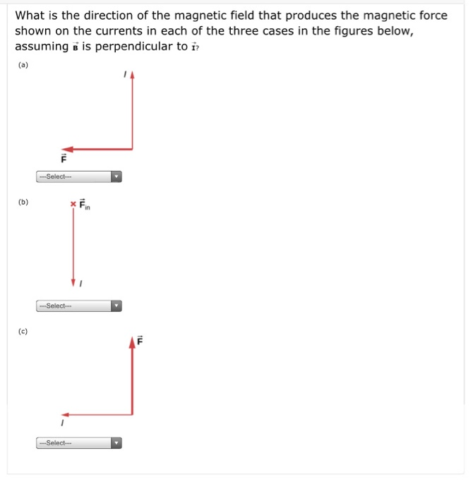 Solved What is the direction of the magnetic field that | Chegg.com
