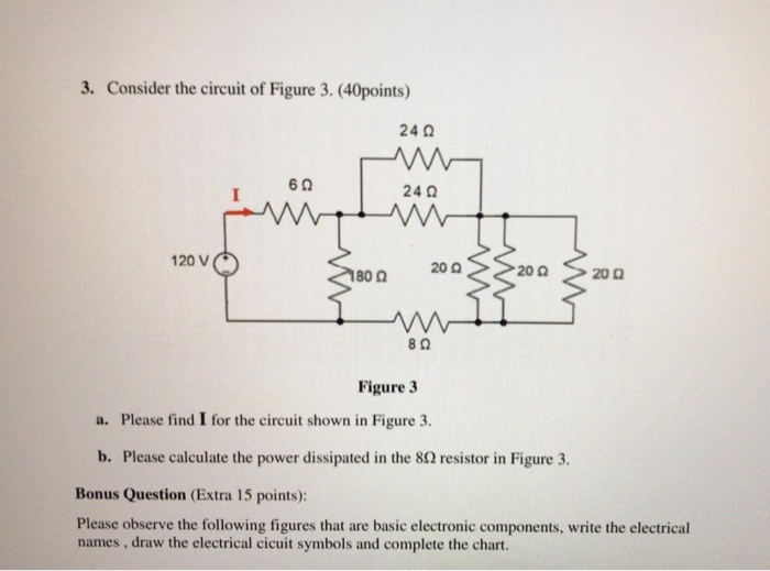 Solved 3. Consider the circuit of Figure 3. (40points) 240 w | Chegg.com