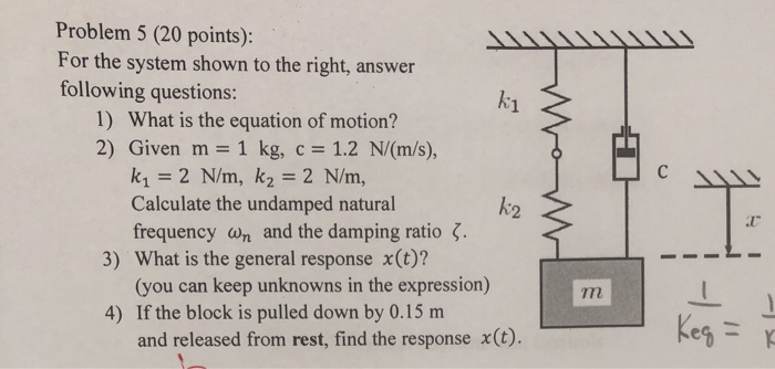 Solved ܠܠܠܠܠܠܠܠܠܠܠܠ Problem 5 (20 points): For the system | Chegg.com