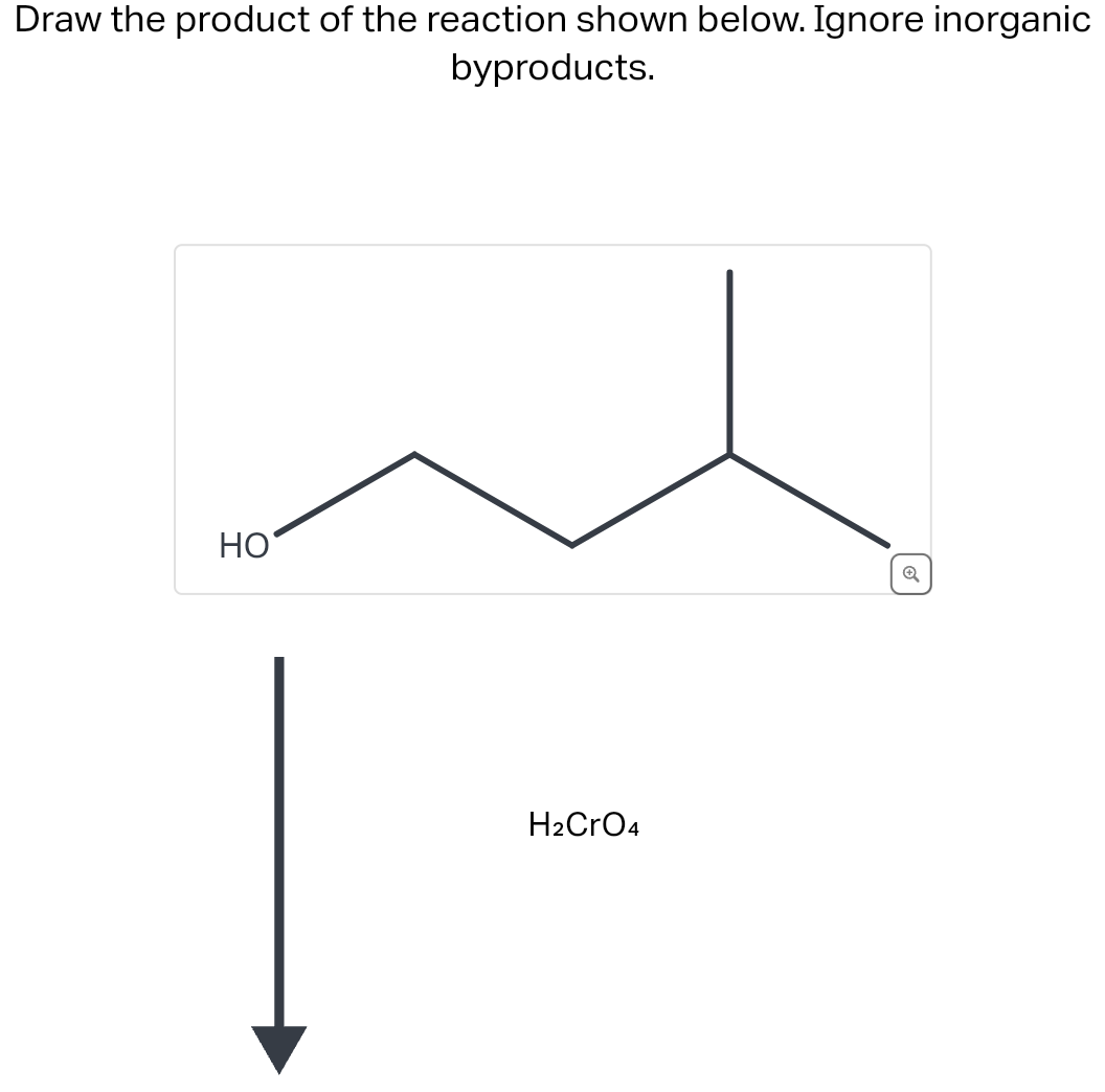 Solved Draw the product of the reaction shown below. Ignore | Chegg.com