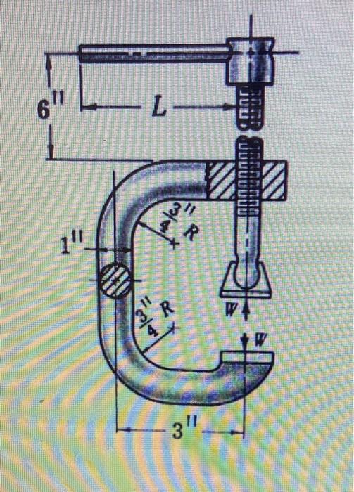 Solved In the small Cclamp shown in the figure below, a