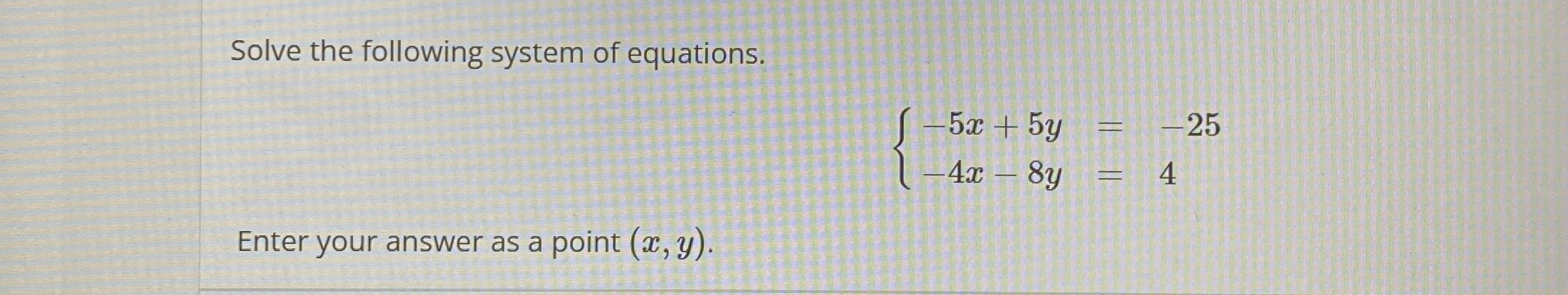 Solved Solve the following system of | Chegg.com