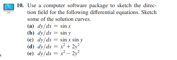 Solved Use a computer software package to ﻿sketch the | Chegg.com