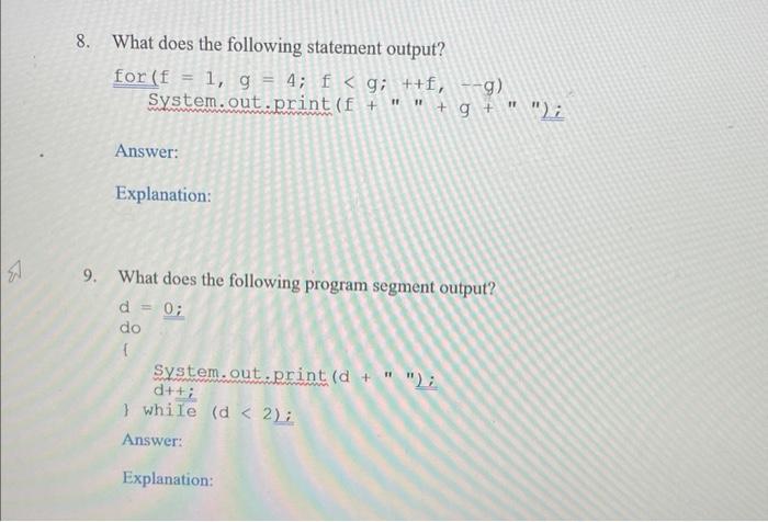 Solved What Is The Output Of The Following Code? B=1; While | Chegg.com