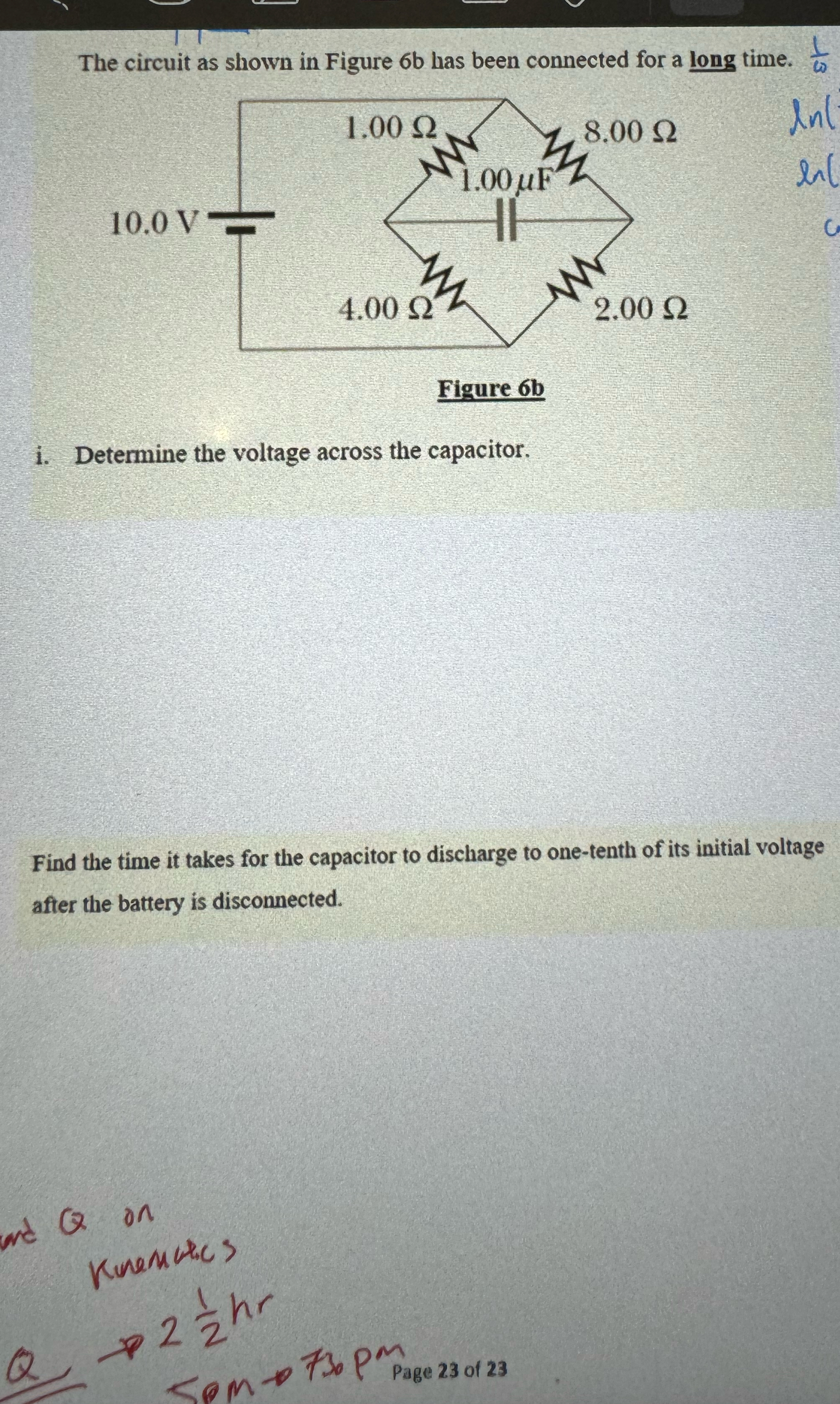Solved The circuit as shown in Figure 6b ﻿has been connected | Chegg.com