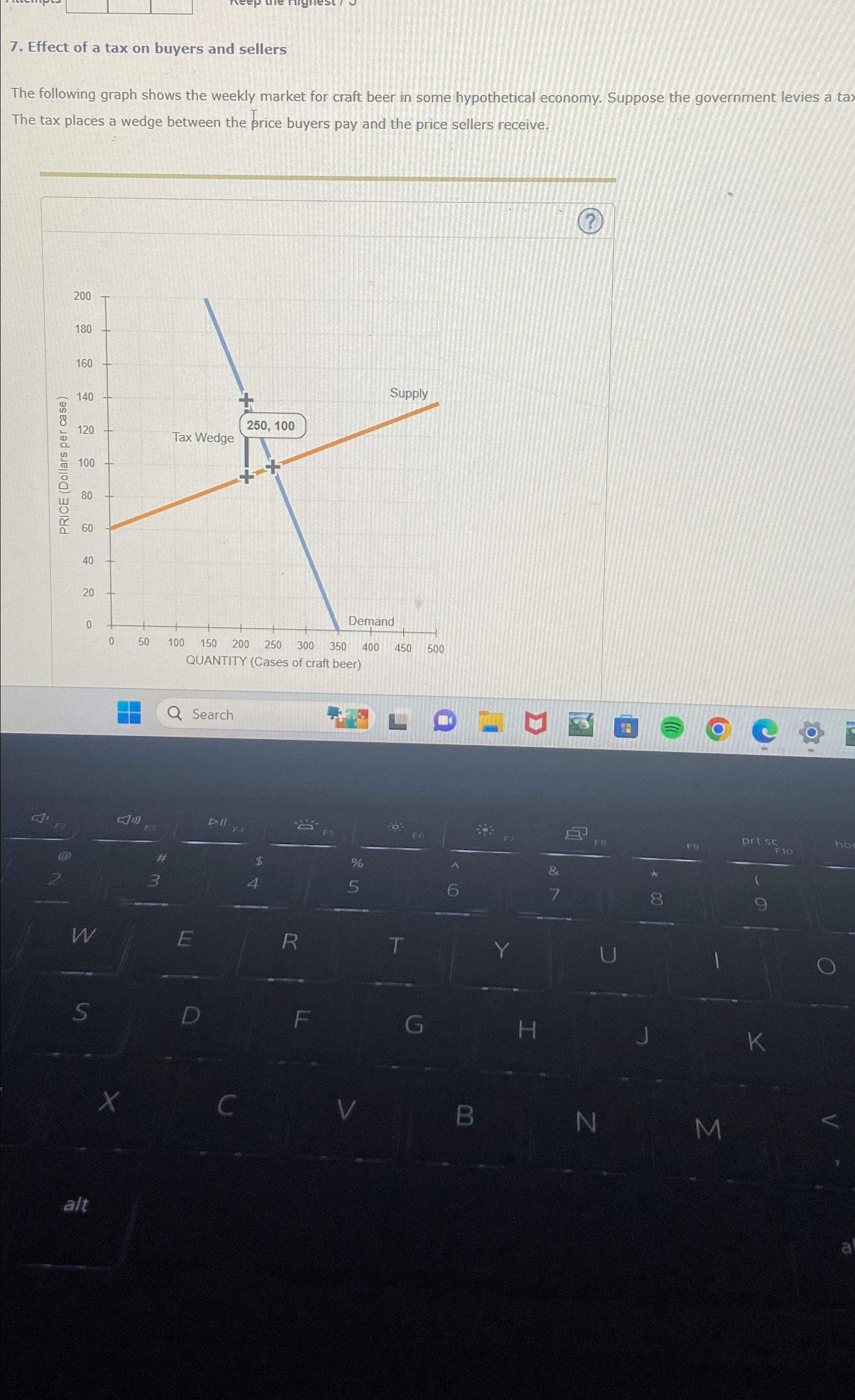 Solved Effect of a tax on buyers and sellersThe following | Chegg.com