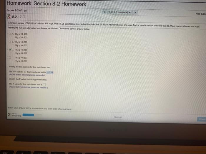 Solved Homework Section 8 2 Homework Score 0 2 Of 1 Pt Of