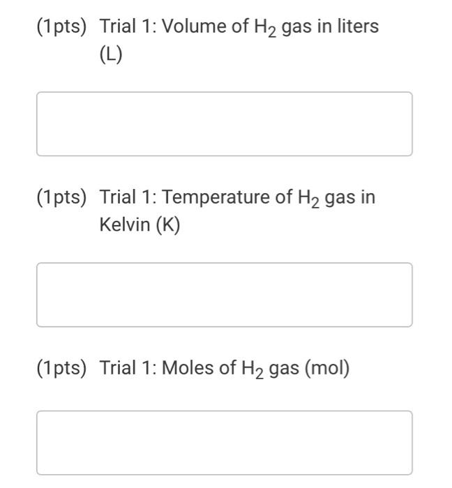 Solved Table 1. Experimental data table Trial 1 Trial 2 Mass | Chegg.com