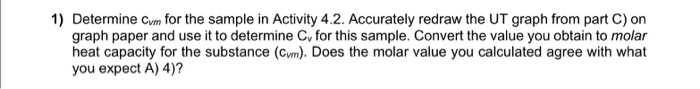 1) Determine Cum for the sample in Activity 4.2. | Chegg.com