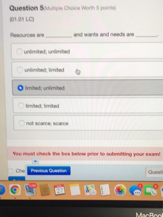 Solved Question 5 Multiple Choice Worth 5 points) (01.01 LC) | Chegg.com