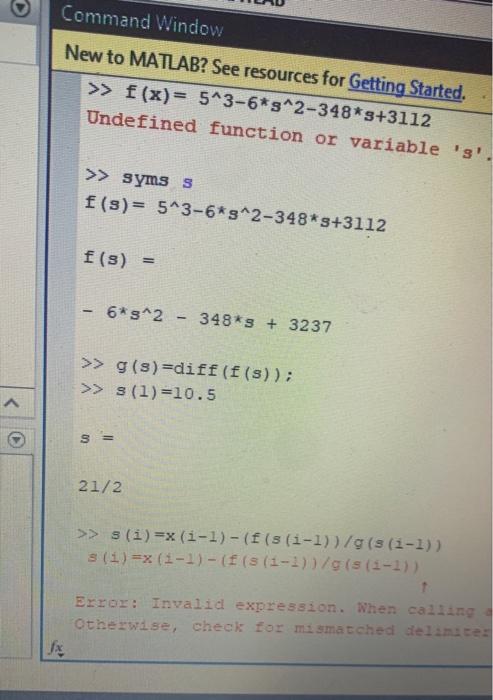Solved Please answer this question using matlab, I was start | Chegg.com