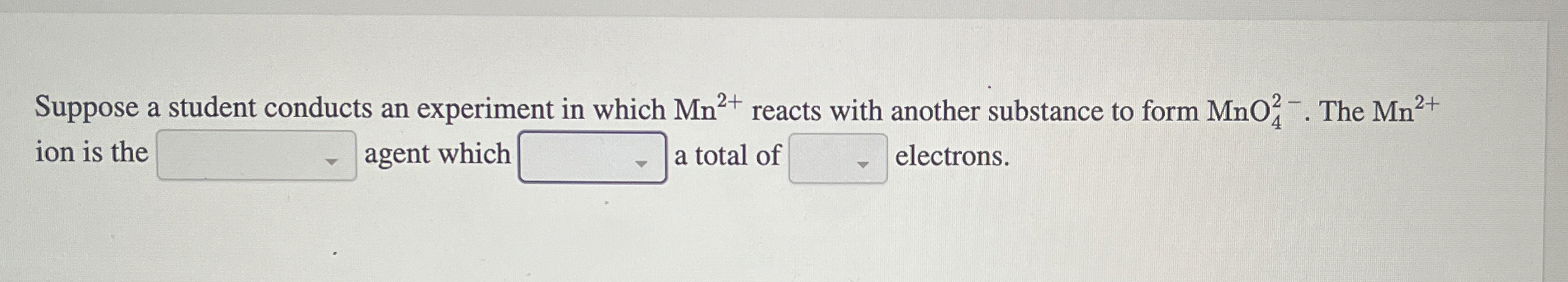 Solved Suppose a student conducts an experiment in which | Chegg.com