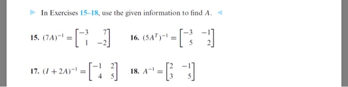 Solved In Exercises 15-18, use the given information to find | Chegg.com