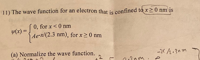 Solved 8y Calculate the ground state energy in eV) of a | Chegg.com